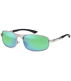 sportlich-elegante Sonnenbrille mit verspiegelten und polarisierenden Gläsern