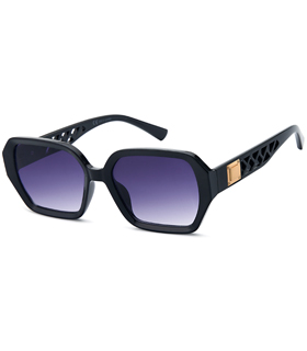 Gürtel aus PU mit Leder, schwarz