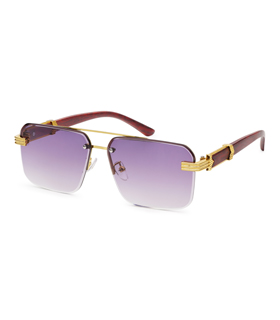 Randlose trendige Sonnenbrille für Damen, in 2 Farben sortiert