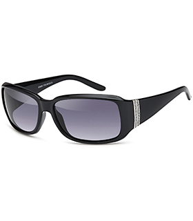 Sonnenbrille, Retro mit Glitzer auf Bügel in zwei Farben sortiert