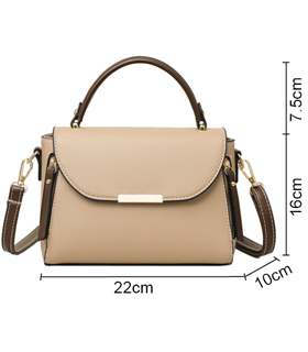Handtasche aus Polyurethanfür Damen in beige