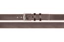 Gürtel aus beschichtetem Spaltleder, braun
